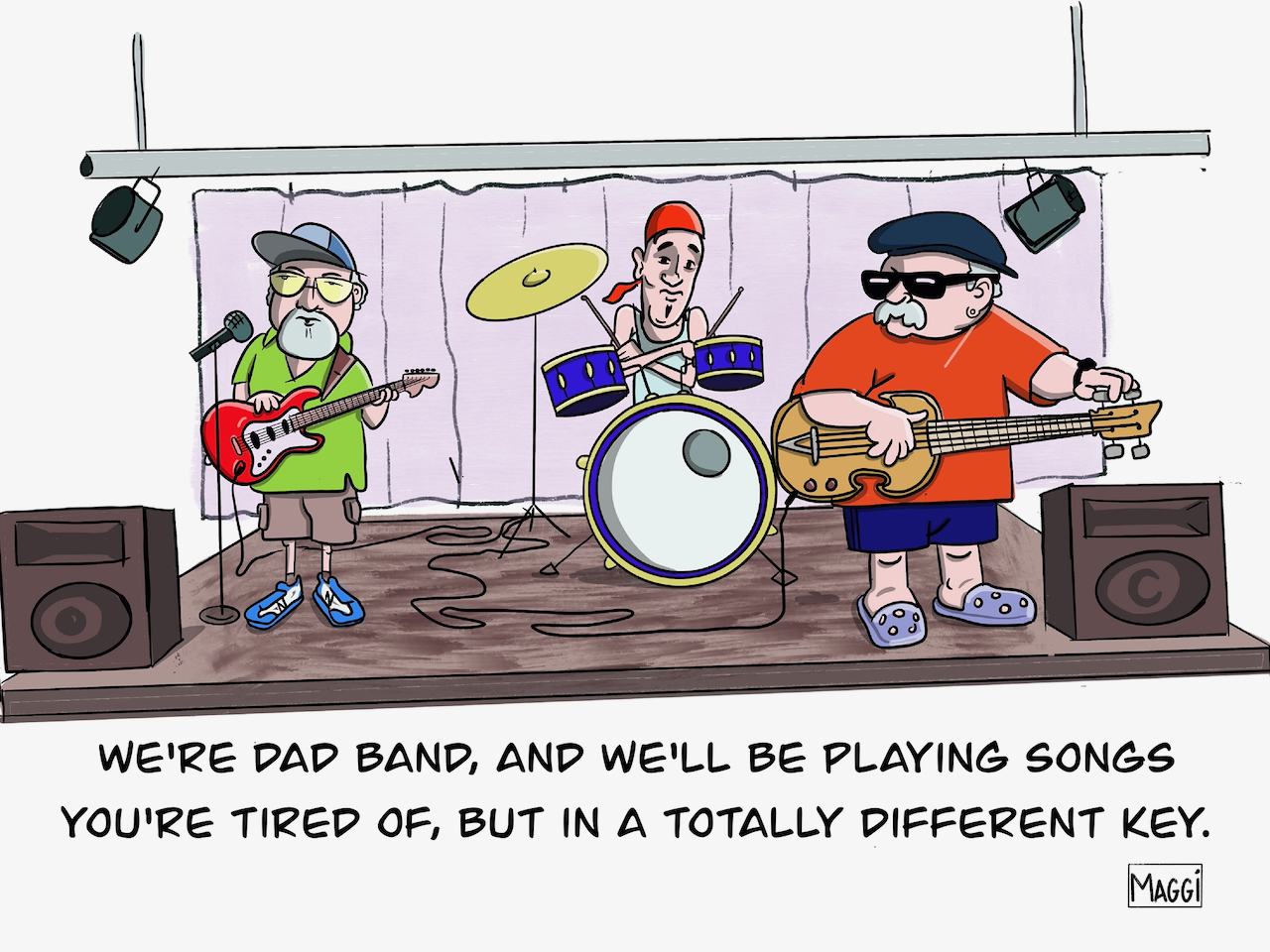 Dad band comic
