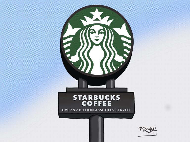 Starbucks over 99 Billion Assholes Served
